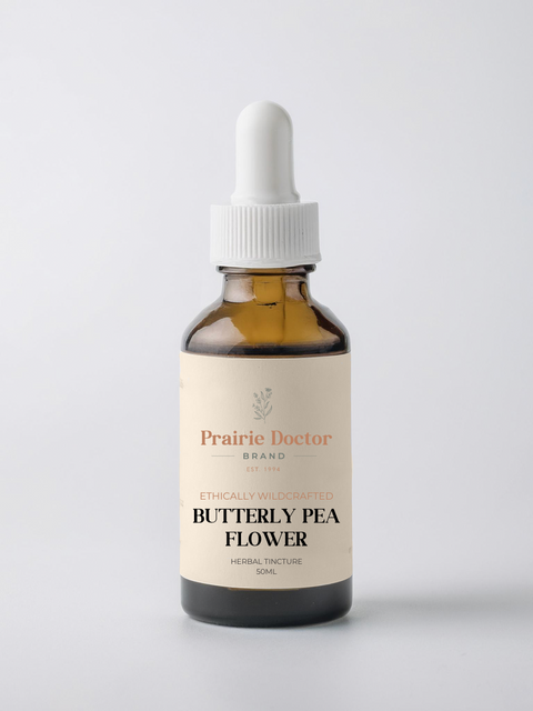 Our Butterfly Pea Herbal Tincture is handcrafted using ethically wildcrafted Butterfly Pea flowers. Butterfly Pea is highly valued in traditional herbal medicine for their health supporting properties, as well as their beautiful colour.
