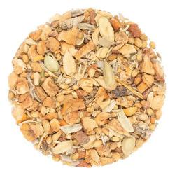 This herbal tisane offers light, soothing flavors of cardamom with notes of licorice, warm spice, and lingering fruity pear. Brew a cup and experience how these comforting spices create a flavorful blend that can help restore balance and digestive well-being with every sip.