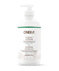 Oneka's refillable, all natural body lotion is a deeply hydrating synergy of plants, nourishing oils and shea butter. Perfect for all skin types, this lotion is non-greasy and quickly absorbed.