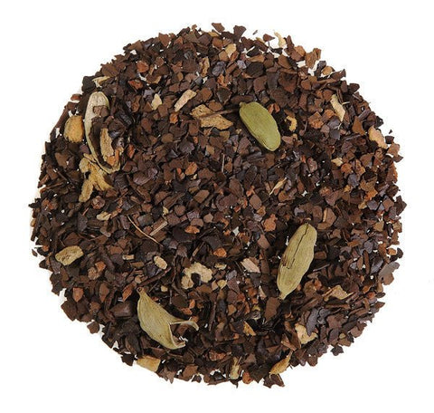 Our Chai Vanilla Rooibos Tea features a rich blend of rooibos, warming chai spices, and smooth vanilla for a naturally balanced flavour.