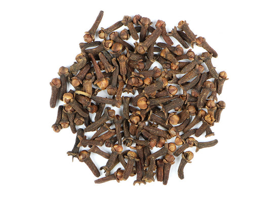 Cloves (Syzygium aromaticum) are a highly aromatic herb that are widely cultivated throughout Asia, Africa and South America. Cloves have been an integral culinary and medicinal herb in many cultures, for many centuries.&nbsp;</p> <p>Cloves are deeply revered in Ayurveda and Traditional Chinese Medicine (TCM) for its health supporting properties.