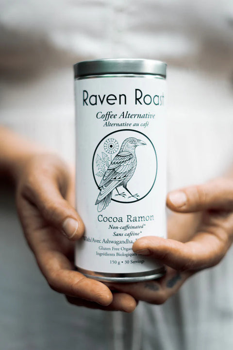 Raven Roast's Cocoa Ramon Coffee Alternative has been crafted to help you get that familiar, comforting taste of coffee without the crash, jitters and digestive upset. Cocoa Ramon mimics the full and rich taste of coffee, with a hint of chocolate, making it perfect for all your mocha lovers out there.