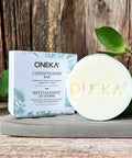 Oneka Conditioner Bars are consciously formulated and crafted with natural ingredients to moisturize and deeply nourish the hair. Featuring artisanal organic apple cider vinegar made on our family farm, to naturally condition the hair and soothe the scalp. This conditioner bar is packed full of botanical ingredients and ultra-gentle, plant-derived conditioning agents to leave you with healthy and nourished hair!