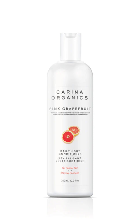 This daily light conditioner (grapefruit) is formulated with certified organic plant, vegetable, flower and tree extracts and scented with organic extracts from the peel of the grapefruit.
