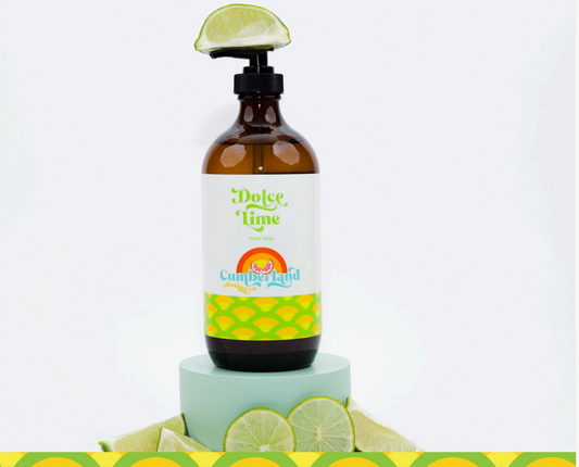 Cumberland Cleaning Co's Dolce Lime Handing Soap is gentle yet powerful. Infused with notes of Orange, Lime and Vanilla.