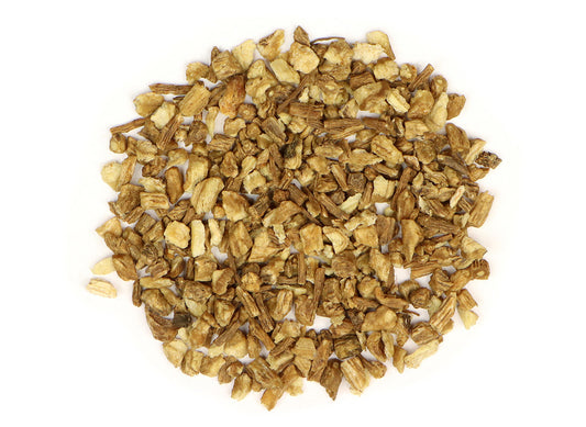 Dong Quai (Angelica sinensis) originates in China and Japan. Dong Quai has a long history of use in Traditional Chinese Medicine (TCM) and is commonly referred to as the "Female Ginseng" for its ability to support women's health.