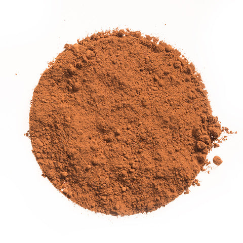 Dutch Process Cacao (Theobroma cacao) is a processed form of Cacao powder that is also commonly known as Alkalized Cacoa.