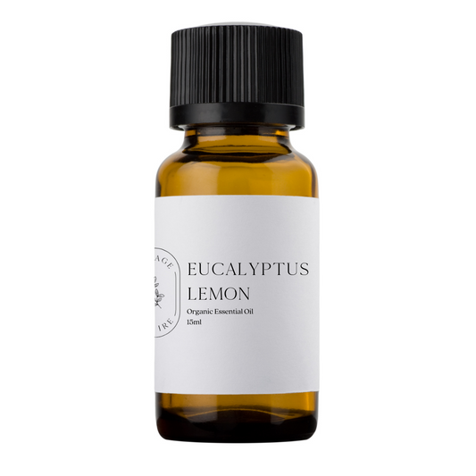 Our organic Eucalyptus Lemon essential oil is steam distilled from the fragrant Eucalyptus citriodora tree that originates in the Australian forests. Eucalyptus Lemon is refeshing, lemony, and camphor-like aroma with a light sweetness.&nbsp;  Eucalyptus Lemon is emotionally and energetically rejuvenating, clearing, soothing and energizing.