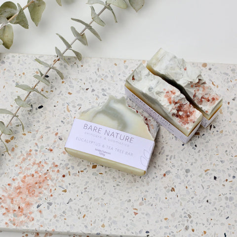 Bare Nature's Eucalyptus &amp; Tea Tree Bar Soap is bright, clean and refreshing.