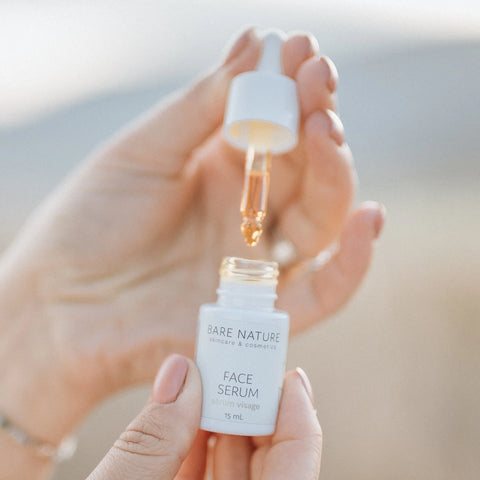 Bare Nature's best selling face serum is infused with nourishing herbs and botanicals that are known for their restorative benefits and their ability to penetrate the skins barrier for luxe hydration.