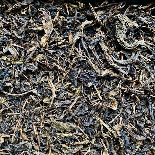 Our organic Fermented Black tea can be described as enticingly sweet, mellow and woodsy. In Eastern cultures, fermented teas have been a dietary staple for many centuries for their health supporting benefits.