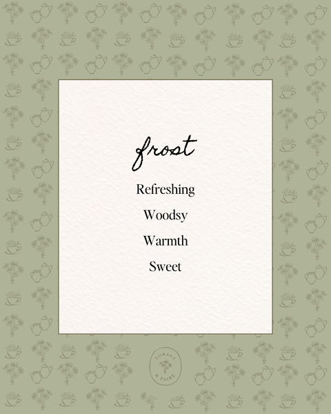 Our Frost Perfume is a unisex scent that is refreshing, woodsy and beautifully layered. Frost is reminiscent of crisp, quiet forest air with soft evergreen notes and a subtly sweet warmth. This scent is perfect for those who love forest-inspired scents and want to smell good effortlessly.
