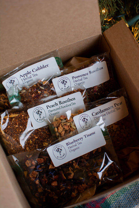 Give the gift of comfort and ritual with our Flavoured Tea Gift Boxes - these boxes are thoughtfully curated collections of loose-leaf teas that have been crafted to elevate everyday moments.