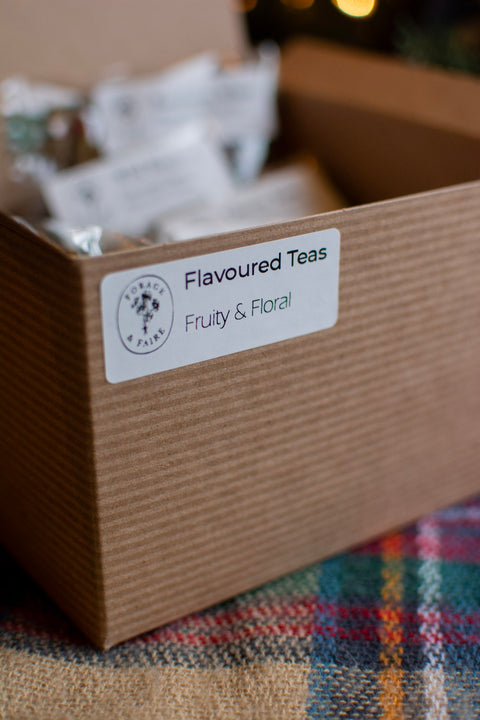 Give the gift of comfort and ritual with our Flavoured Tea Gift Boxes - these boxes are thoughtfully curated collections of loose-leaf teas that have been crafted to elevate everyday moments.