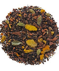 Our Golden Chai Black Tea is a twist on the classic Masala Chai. This tea blends bold organic black tea with warming spices and the golden glow of turmeric root. Enjoy it traditionally steeped, or prepare it as a golden chai latte for a soothing, nourishing cup. Both invigorating and grounding, this blend brings warmth and a glow with every sip.