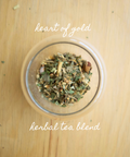 Our organic Heart of Gold Herbal Tea is crafted to nourish the physical and emotional heart. Heart of Gold is a grounding and calming blend that can be enjoyed for its powerful cardiovascular supporting properties.