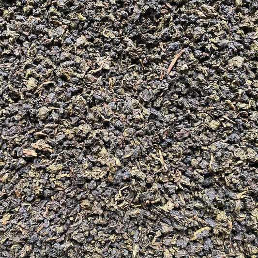 Our organic Iron Goddess of Mercy (Tieguanyin) is a lightly oxidized oolong that offers notes of flowers and poached leafy greens with a buttery finish.