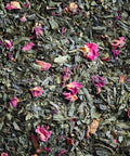 Our Kyoto Cherry Rose Sencha is a fragrant, floral and delicately sweet Green Tea that pairs the lush, tart flavour of cherries with soft, floral notes of rose petals. This tea is a beautifully balanced blend that offers a light body, subtle aroma and smooth finish.