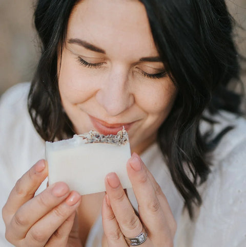 Bare Nature's Lavender &amp; Rosemary Soap Bar is a rich and creamy lathering soap that leaves your skin feeling nourished and clean. 