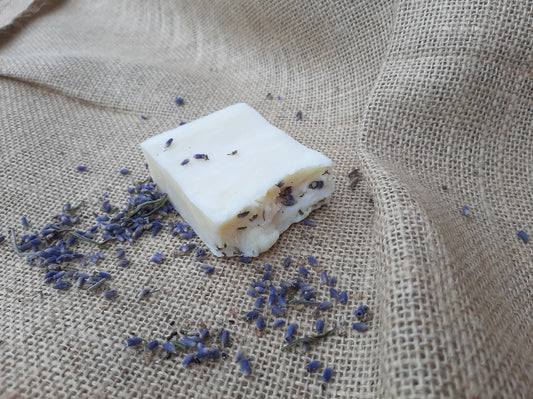 This Lavender Soap Bar an all-natural, gentle soap that is great for all skin types. Lavender is calming to the mind and muscles, and is great for those who suffer from eczema and rosacea.