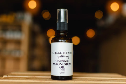 A calming blend of magnesium chloride, water, and pure lavender essential oil. Mist onto the skin whenever you’re ready to slow down, unwind, and create a little space for yourself.