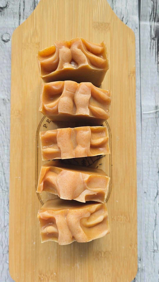 This Lemon Honey &amp; Turmeric Tallow Soap Bar is rich and packed with skin loving ingredients!