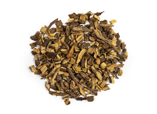 Licorice (Glycyrrhiza glabra) is an herbaceous legume that originates in the Middle East, Southern Europe and India. Licorice has a long history of use in Eastern and Western herbal practices, specifically in Traditional Chinese Medicine (TCM).