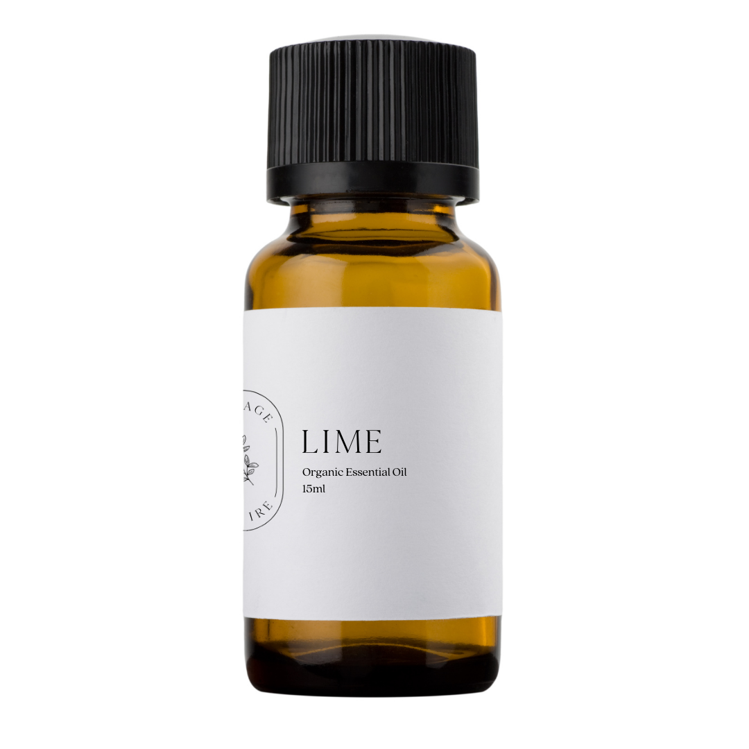 Our organic Lime essential oil offers a bright, zesty, tart and slightly sweet aroma.  Emotionally and energetically, Lime is refreshing and promotes feelings of positivity, calmness and harmony. Lime is very uplifting and emotionally balancing!