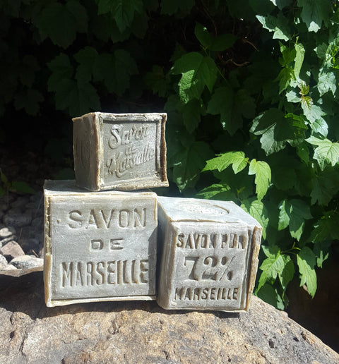 This authentic Marseille Soap made with organic extra virgin olive oil is the result of a time-honored French tradition. Marseille Soap has been crafted for over 600 years in the port city of Marseille where it is slowly cooked in large cauldrons using methods passed down through generations of master soap makers.