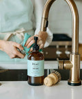 An all natural and biodegradable dish soap that's tough on grease and long lasting. Strong enough to get&nbsp;clean the toughest of dishes, but gentle on your hands and the planet.