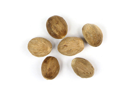 Nutmeg (Myristica fragrans) is known for its strong, unique and warming aromatics and characteristics. Nutmeg originates in the Banda Islands of Indonesia and has a long history of use as both a culinary spice and health supporting herb.