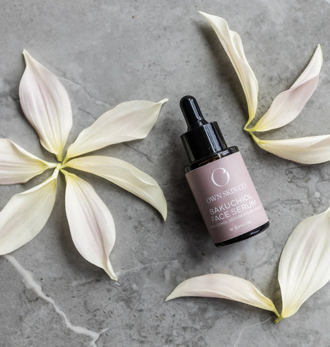 This face serum is a rejuvenating, retinol alternative serum with Bakuchiol, Prickly Pear, Sea Buckthorn and Frankincense. Crafted for all skin types, Bakuchiol is a plant derived, natural Retinol alternative, that functions very similarly to Retinol - but it's tolerated much better, even on sensitive skin.
