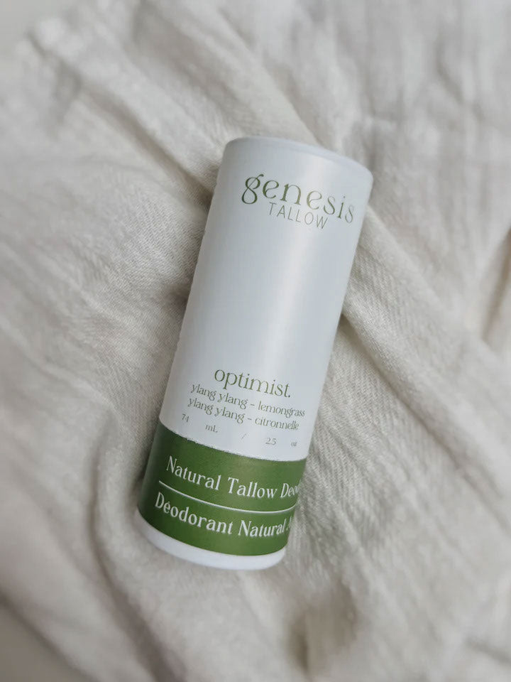 Tallow Deodorant by Genesis Tallow is made with non-toxic wholesome ingredients designed to control odours effectively.
