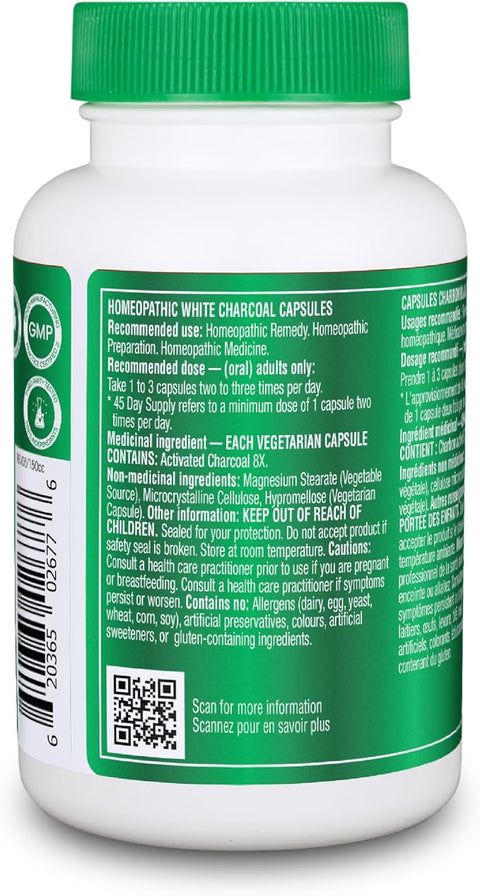 This 8X homeopathic preparation is traditionally used to help relieve bloating, gas and other minor digestive complaints. Activated charcoal is a time-tested material that supports your body's natural elimination pathways and helps things move in the right direction.