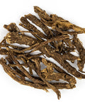Osha (Ligusticum porteri) is a highly revered, sacred plant that faces extinction and has therefore began to be organically cultivated. The root of the plant is spicy, warming and bitter and is a powerful herbal medicine with an affinity for the respiratory system.