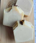 This Peppermint Mocha Tallow Soap Bar is made with invigorating cold brew coffee and rejuvenating peppermint essential oil.