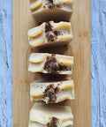 This Peppermint Mocha Tallow Soap Bar is made with invigorating cold brew coffee and rejuvenating peppermint essential oil