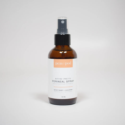 This Mama Perineal Spray is a soothing mist that helps ease discomfort of postpartum soreness and swelling, episiotomies and hemorrhoids.