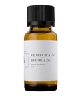 Petitgrain Bigarade carries a fresh, green-citrus aroma with soft floral undertones, gentle woodiness, and a faint bittersweet peel-like edge. Long used in Mediterranean and perfumery traditions, it is the quieter, more herbal expression of the bitter orange tree’s aromatic family.