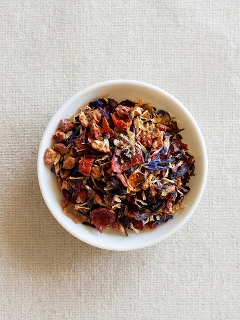 Raspberry Lemonade Tisane is a bright, fruit-forward herbal infusion that captures the refreshing taste of summer in every cup. Bursting with juicy berry notes and a lively citrus finish, this naturally caffeine-free blend is smooth, vibrant, and wonderfully refreshing served either hot or over ice.