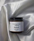 Our soy wax candles are poured in small batches with clean-burning soy wax and soft, layered pure essential oils that slowly fill the room without feeling overpowering. They’re the kind of candle you light while making tea, cleaning the kitchen at night, or settling into a quiet evening at home.