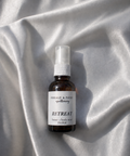 Retreat is a warm, grounding home + body mist that's created for moments when you need to step away and reset. Earthy woods and soft citrus come together in a smooth, calming aroma that feels both restorative and quietly uplifting. Deep and comforting with a subtle brightness beneath it, this scent brings the feeling of slowing down in a peaceful place far from the noise of everyday life.