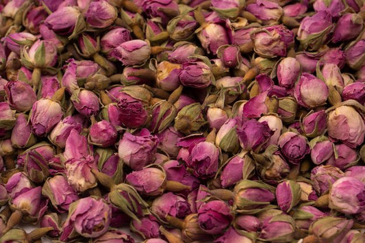 Rose Buds #4 (Rosa rugosa) are a member of the Rosaceae family and originate in China. Rose buds have a long history of use in Traditional Chinese Medicine (TCM) for their health supporting properties and are also commonly referred to as ""Mei Gui Hua".