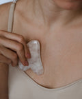 Gua sha is a modality of traditional Chinese medicine that uses a stone tool that runs over the skin to break up tension due to stagnation from water retention, muscle tightness, or other congestion.