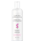 An extra gentle shampoo (sweet pea) that is formulated with certified organic plant, vegetable, flower and tree extracts.

Especially compounded for colour treated, permed, bleached, hi-lighted and dry hair. Gently cleanses without stripping hair of its colour and replenishes scalp with essential moisturizing nutrients.