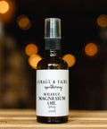 A grounding spray for tired feet. Soleful blends magnesium chloride with a beautiful aromatic blend of Vetiver, Roman chamomile, clary sage, frankincense, and neroli essential oils. Mist onto your feet and soles at the end of a long day, then take a moment to slow down, breathe deeply, and unwind.