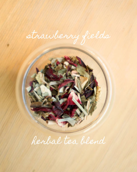 Our Strawberry Fields Herbal Tea is bright, cooling and lively. This tea blend brings a little bit on sunshine to your life, no matter what season it is.