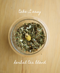 Our Take it Easy Herbal Tea has been crafted to help you ease the tension, soften the edges, and cruise gently into a more peaceful state of mind. 