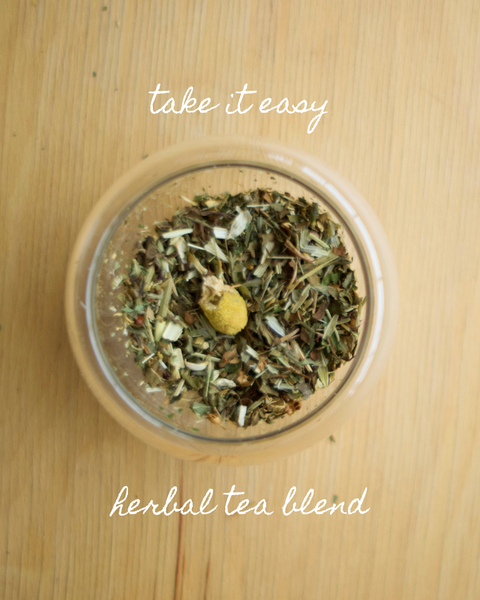 Our Take it Easy Herbal Tea has been crafted to help you ease the tension, soften the edges, and cruise gently into a more peaceful state of mind. 