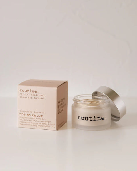 Routine Deodorant's The Curator (Baking Soda Free) Natural Deodorant was created for your underarms, but its natural formula means you can put it on all your places.